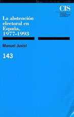 La abstención electoral en España, 1977-1993, de Justel, Manuel | portada del libro