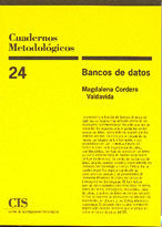 Bancos de datos, de Cordero Valdavida | portada del libro