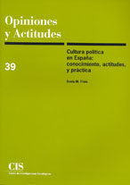 Cultura política en España, de Frías, Sonia M. | portada del libro