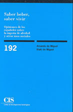 Saber beber, saber vivir, de Miguel, Amando de | portada del libro