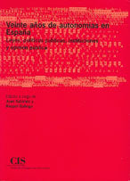 Veinte años de autonomías en España, de SUBIRATS,JOAN GALLEGO,RAQUEL | portada del libro