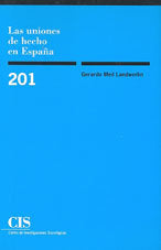 Las uniones de hecho en España, de Meil Landwerlin, Gerardo | portada del libro