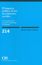 El impacto político de los movimientos sociales, de Jiménez Sánchez, Manuel | portada del libro