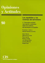 Los españoles y las víctimas del terrorismo | portada del libro