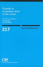 Cuando la economía entra en las urnas, de Fraile Maldonado, Marta | portada del libro