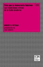 Para que la democracia funcione, de Putnam, Robert D. | portada del libro