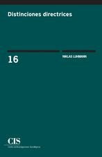 Distinciones directrices, de Luhmann, Niklas | portada del libro