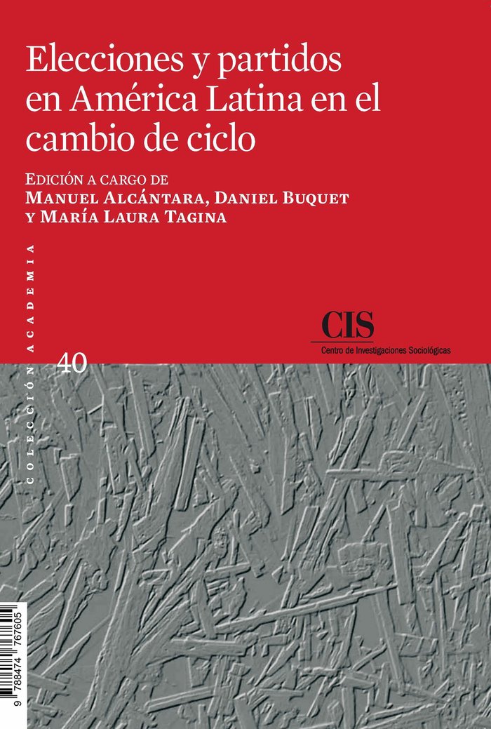 Elecciones y partidos en América Latina en el cambio de ciclo, de ALCANTARA,MANUEL | portada del libro