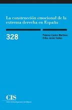 LA CONSTRUCCION EMOCIONAL DE LA EXTREMA DERECHA EN ESPAÑA, de PALOMA CASTRO MARTINEZ | portada del libro