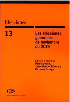LAS ELECCIONES GENERALES DE NOVIEMBRE DE 2019 | portada del libro