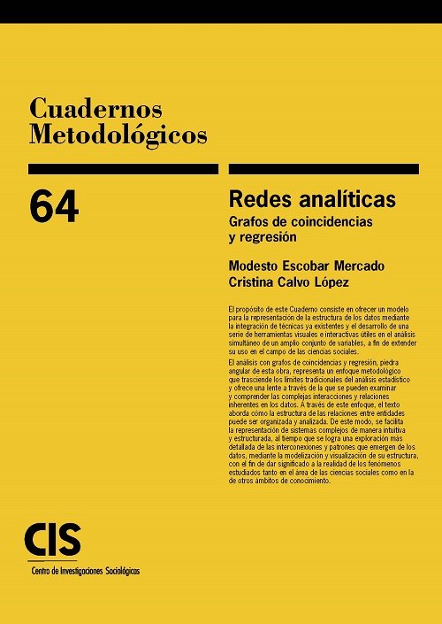 REDES ANALITICAS GRAFOS DE COINCIDENCIA Y REGRESION, de AA.VV. | portada del libro