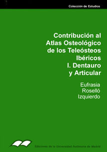 CONTRIBUCION ATLAS OSTEOLOGICO TELEOSTEOS IBERICOS I, de ROSELLO IZQUIERDO | portada del libro