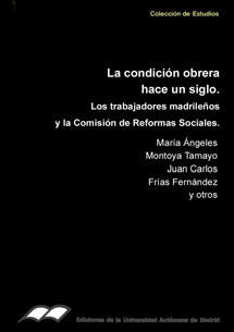 CONDICION OBRERA HACE UN SIGLO, LA, de MONTOYA TAMAYO | portada del libro