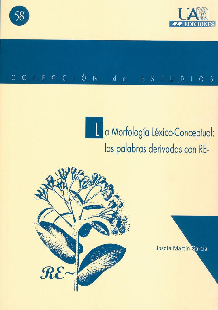 La morfología Léxico- Conceptual: las palabras derivadas en RE-, de Martín García | portada del libro
