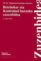 Betebehar eta Kontratuei buruzko zuzenbidea, de AA.VV. | portada del libro