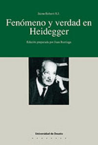 Fenómeno y verdad en Heidegger, de ECHARRI | portada del libro