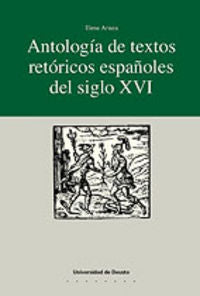 Antolog¡a de textos retóricos españoles del siglo XVI, de ARTAZA | portada del libro