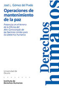 Operaciones de mantenimiento de la paz, de GOMEZ DEL PRADO, JOSE LUIS | portada del libro