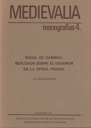 Raoul de Cambrai, de RuÆz Domenech | portada del libro