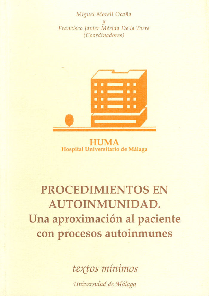 Procedimientos en autoinmunidad. Una aproximación al paciente con procesos autoinmunes, de Morell Ocaña | portada del libro