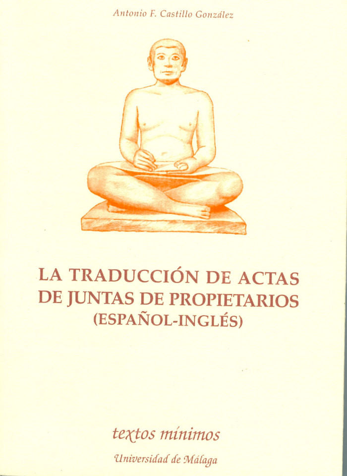 La traducción de actas de juntas de propietarios (español-inglés), de Castillo González | portada del libro
