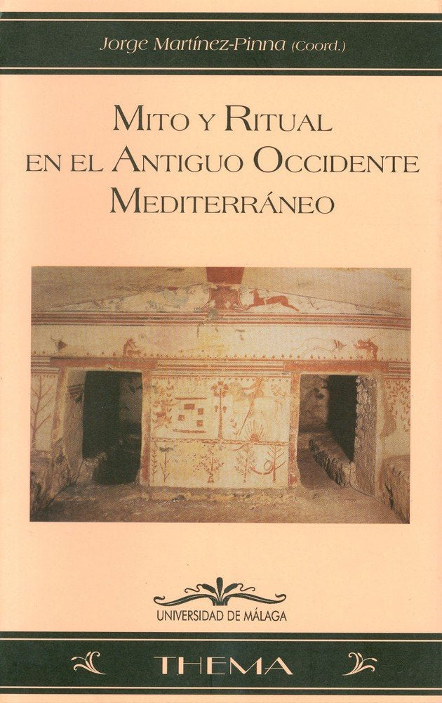 Mito y ritual en el antiguo occidente Mediterráneo, de Santos Montiel | portada del libro