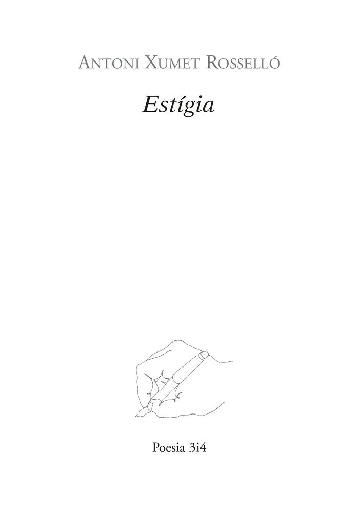 Estígia, de Xumet Rosselló, Antoni | portada del libro