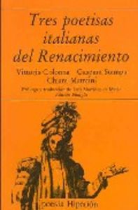 Tres poetisas italianas Renacimiento | portada del libro