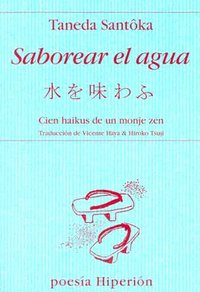 Saborear el agua, de Santôka, Taneda | portada del libro