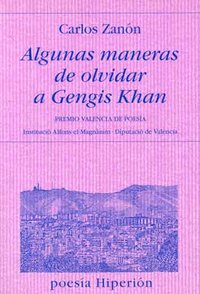 Algunas maneras de olvidar a Gengis Khan, de Zanón | portada del libro