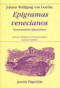 EPIGRAMAS VENECIANOS, de von Goethe | portada del libro