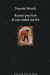 Razones para huir de una ciudad con frío, de Valverde, Fernando | portada del libro