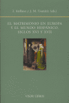 Matrimonio en Europa y el mundo hispánico siglo XVI y XVII, de ARELLANO#USUNARIZ | portada del libro
