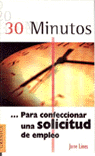 30 MINUTOS CONFECCIONAR SOLICITUD DE EMPLEO, de LINES | portada del libro
