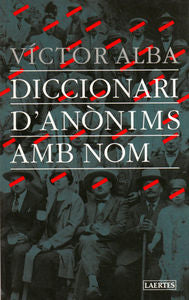 DICCIONARI D'ANONIMS AMB NOM, de ALBA | portada del libro