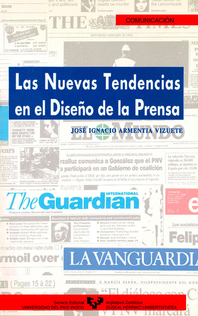 Las nuevas tendencias en el diseño de la prensa, de Armentia Vizueta, José Ignacio | portada del libro