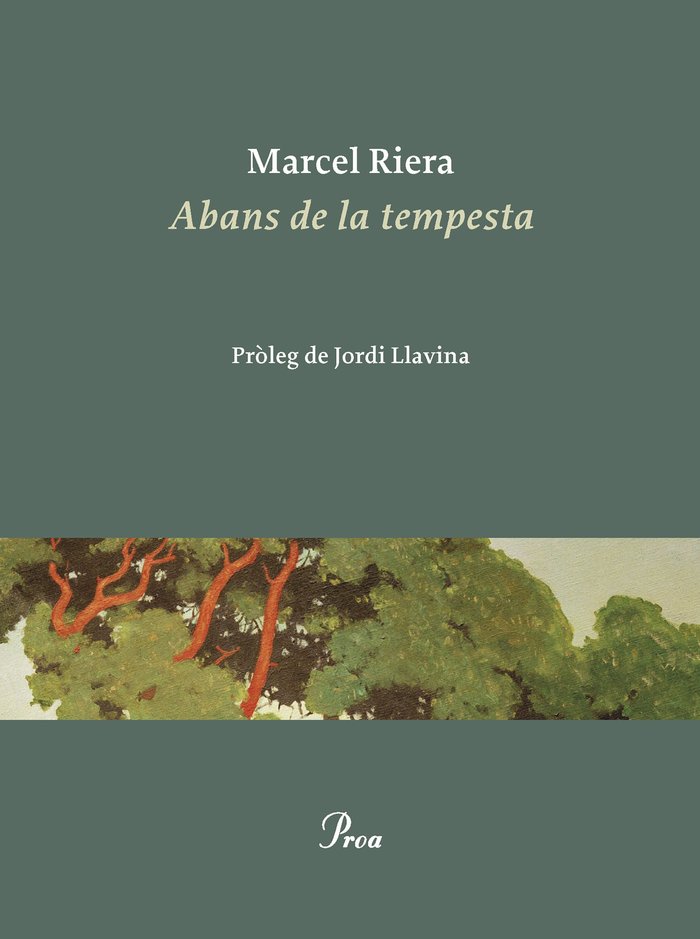 ABANS DE LA TEMPESTA, de RIERA BOU, MARCEL | portada del libro