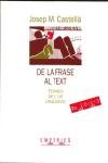De la frase al text., de Castella Lidon | portada del libro
