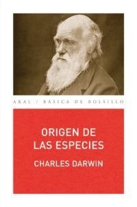 ORIGEN DE LAS ESPECIES, de Darwin | portada del libro
