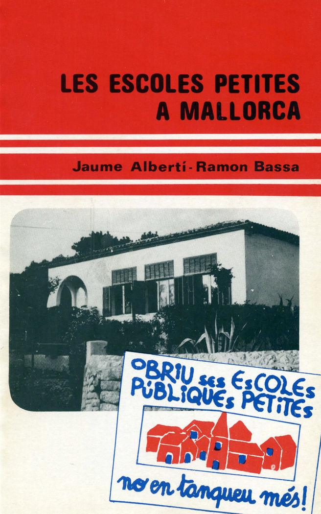 Les escoles petites a Mallorca, de ALBERTI PICORNELL | portada del libro