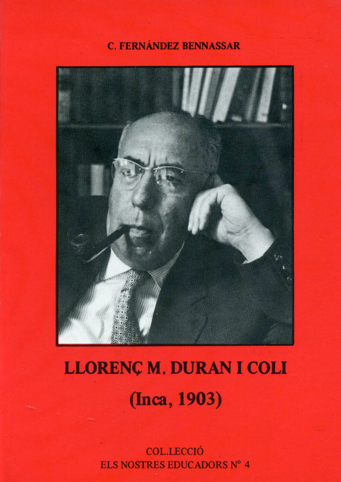 LLORENC M. DURAN (INCA, 1903), de FERNANDEZ BENNASSAR | portada del libro