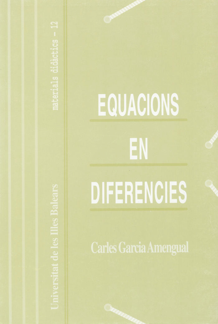 Equacions en diferències, de GARCIA AMENGUAL | portada del libro