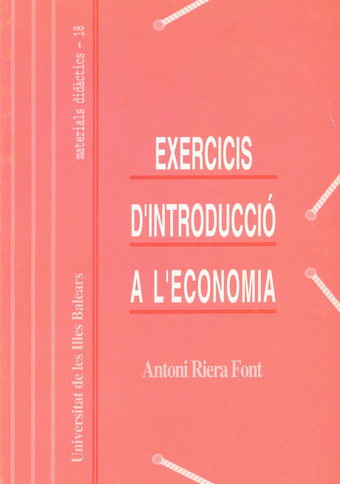 Exercicis d'introducció a l'economia, de RIERA FONT | portada del libro