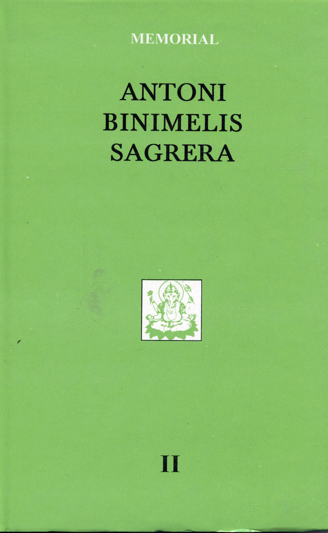 Memorial. Antoni Binimelis Sagrera (Vol. II), de Pujol | portada del libro