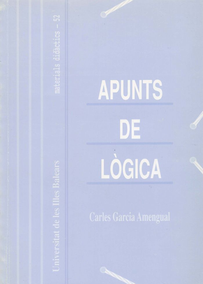 APUNTS DE LOGICA, de GARCIA AMENGUAL | portada del libro