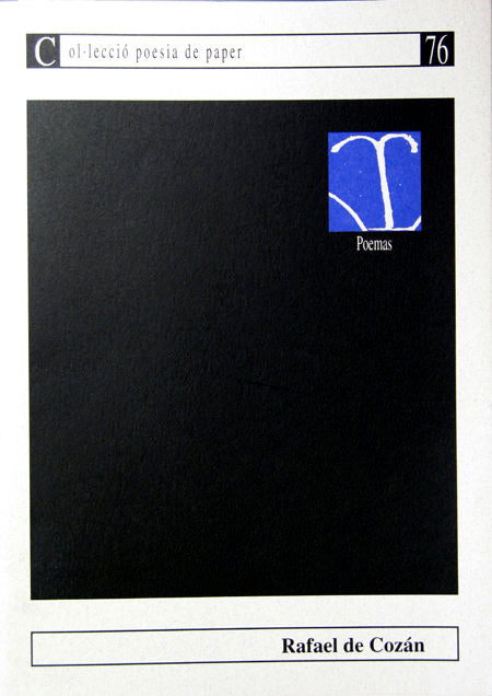 Poemas de Rafael de Cozán, de Cózar | portada del libro