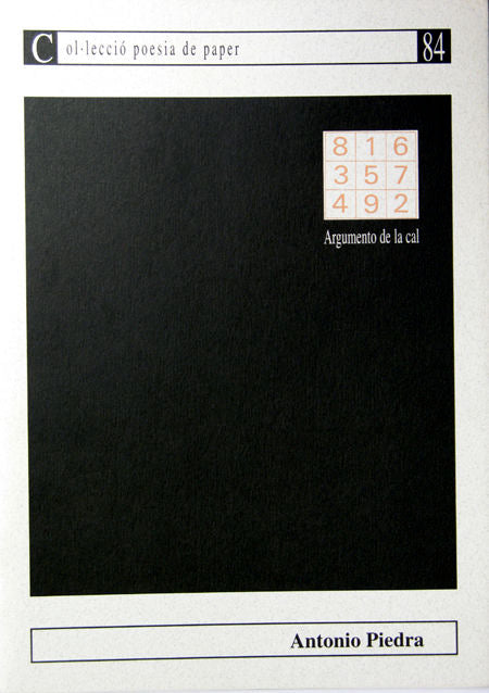 Argumento de la cal, de Piedra | portada del libro
