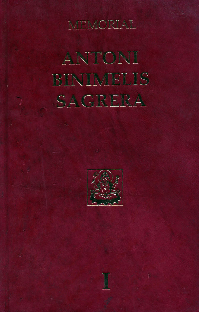 Memorial Antoni Binimelis Sagrera (Vol. I), de Barceló | portada del libro