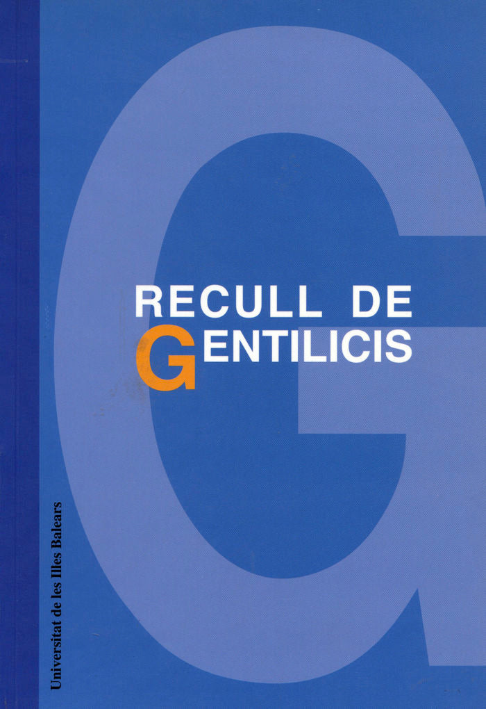 RECULL DE GENTILICIS, de RAMON ANDREU | portada del libro