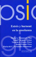 Estrés y burnout en la enseñanza, de MARIA A. MANASSERO MAS | portada del libro